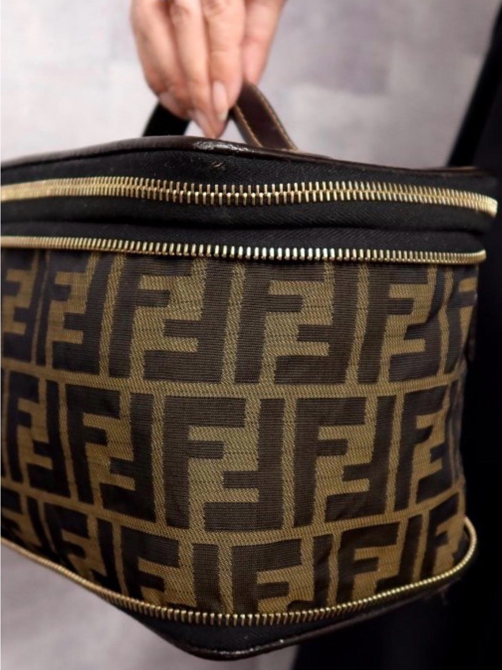 Authentic FENDI Zucca Monogram Handbag/Case Bag Excellent Condition - Picture 3 of 8
